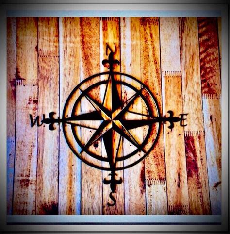 Nautical Compass Metal Wall Art - Etsy