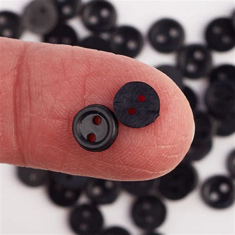 black micro mini buttons buttons basic craft supplies craft