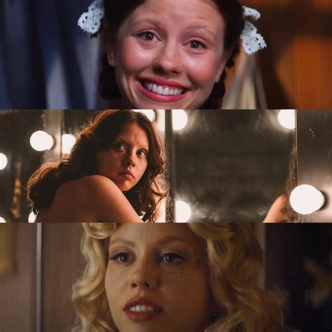 Mia Goth throughout the ‘X’ trilogy. : r/A24