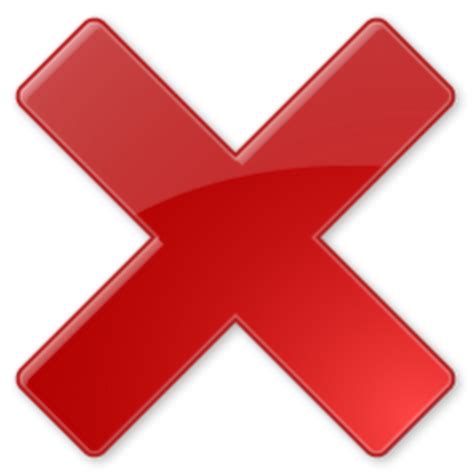 Red X Button Png