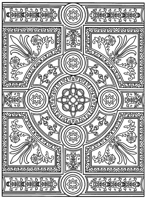 Patrones geométricos Zen imprimibles con efecto parquet - Anti-stress