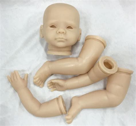 20inch Reborn Baby Soft Vinyl Kits Realistic Newborn Babies DIY Body ...