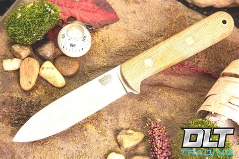 Bark River Mini Kephart 3V Natural Canvas Micarta - Matte - Green ...