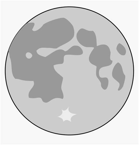 Full Moon Silhouette Clipart, HD Png Download - kindpng