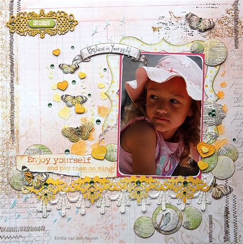Emilia van den Heuvel: enjoy yourself {scrapbook challenges}