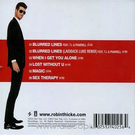 robin thicke - blurred lines e.p. (maxi single) pop dance electro ...