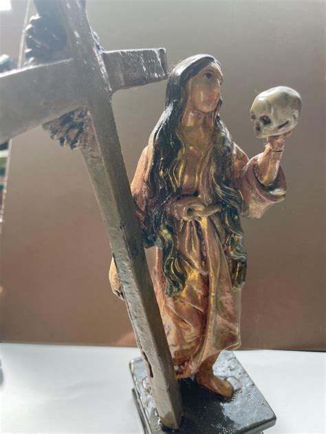 saint mary magdalene statue rustic statue figure  size