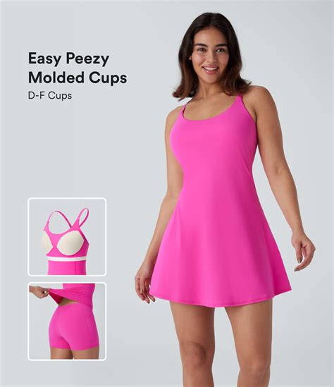 Women’s SoftlyZero™ Plush Molded Cups Dance Active Dress-Easy Peezy
