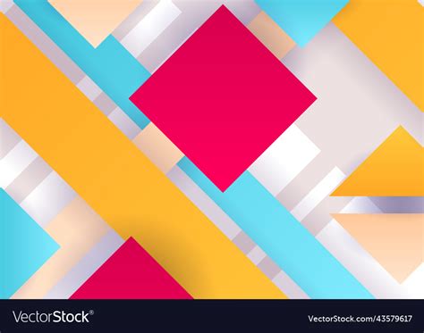 Abstract colorful blue red yellow orange Vector Image