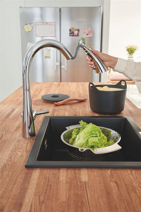 Купить Композитная мойка для кухни Grohe K700U (31654AP0), цена 12780 ...