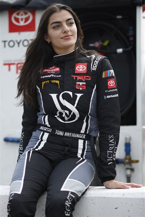 Victoria's Secret model and NASCAR driver Toni Breidinger looks jaw