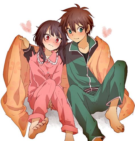 Megumin and Kazuma staying warm : r/Konosuba