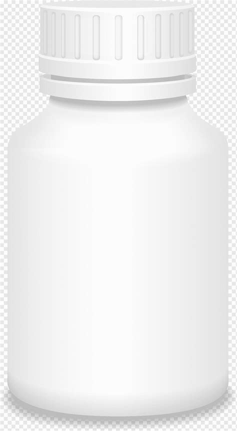 Weiße Plastikflasche, Plastikflasche, weiße Medizinflasche, Schwarz ...