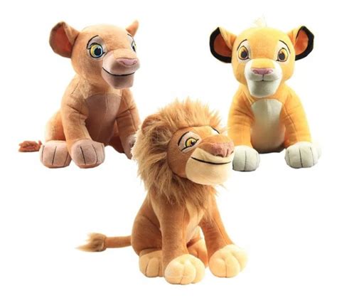 Pelucia Rei Leao - Kit Pelucia Rei Leão Simba Nala E Mufasa | Frete grátis