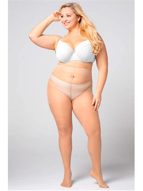 Купить большие колготки телесного цвета 20 den Queen Size Charlotte
