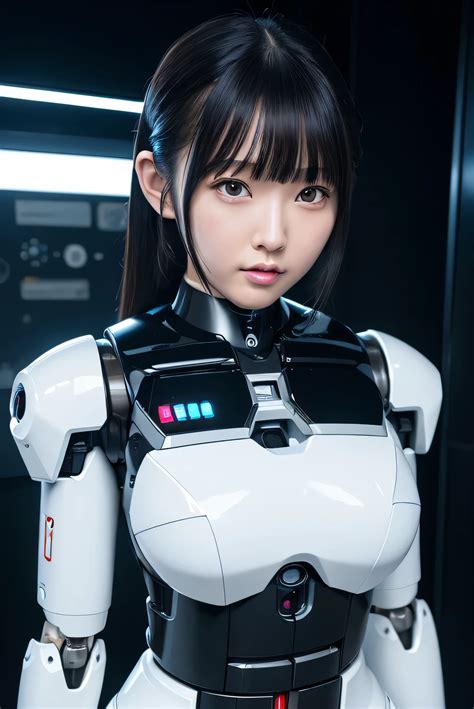 A close up of a woman in a futuristic suit posing for a picture - SeaArt AI