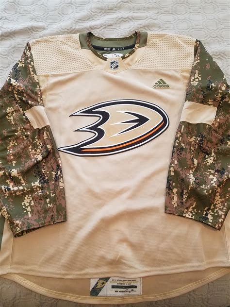 Ducks Team Issued Military Appreciation Jersey : hockeyjerseys