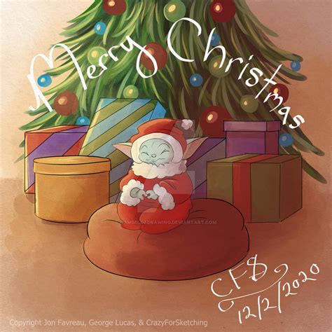 Grogu's Christmas by DamselofDrawing on DeviantArt