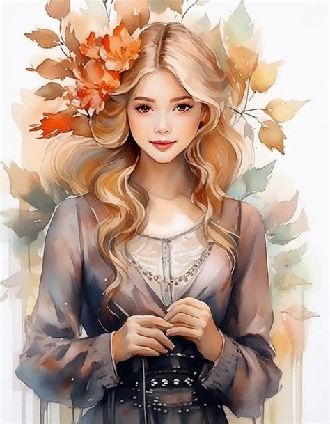 Download Girl, Character, Watercolor. Royalty-Free Stock Illustration ...