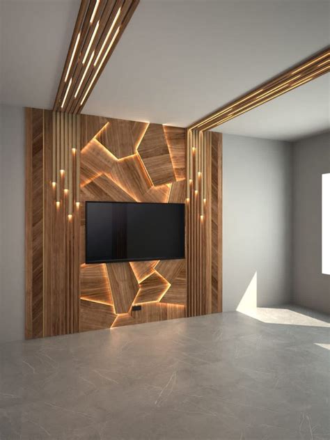 Home Hall Design, Hall Interior Design, Wood Wall Design, Ceiling ...