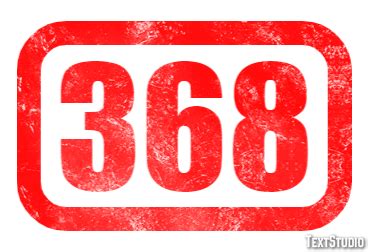 368 Text Effect and Logo Design Number