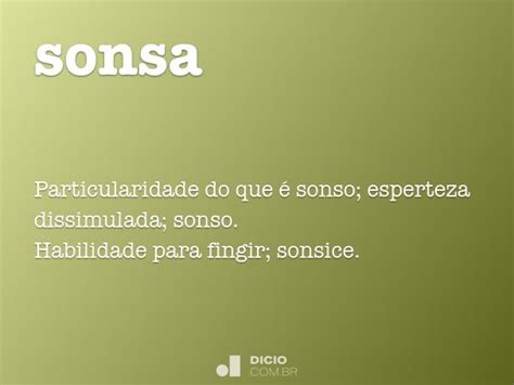 Qual O Significado Da Palavra Sonsa