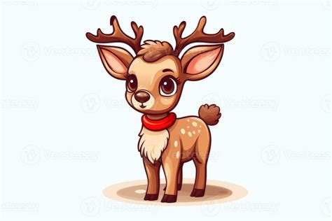 Reindeer Clip Art. Generative AI 31580231 Stock Photo at Vecteezy