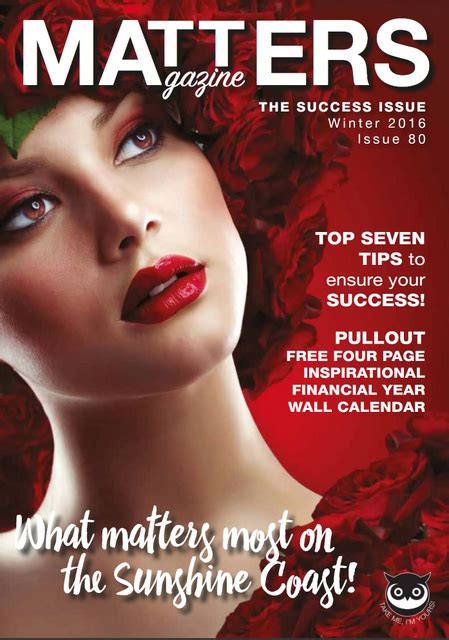 matters magazine issue  advertisers  contributors issues