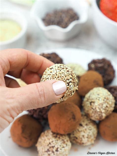 Vegan Tahini Truffles for Valentine's Day - Dianne's Vegan Kitchen