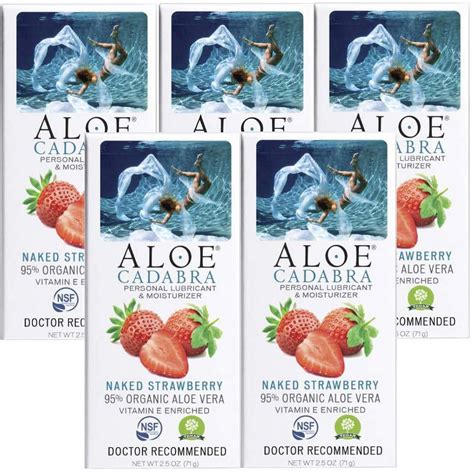 Aloe Cadabra Organic Natural Personal Lubricant, Body Skin Vegan Edible