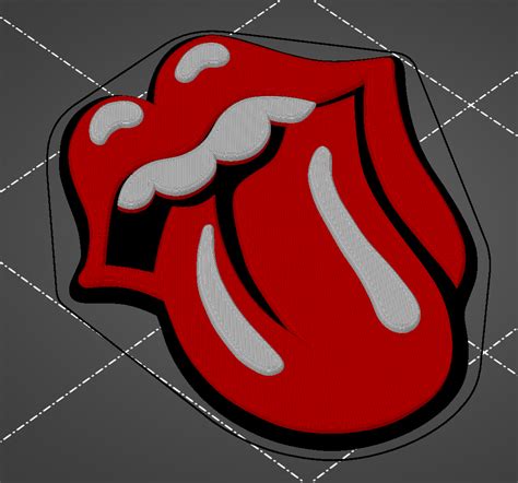 Rolling Stones Tongue and Lips logo by Dizzy | Download free STL model ...