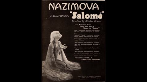 Promo pictures for Alla Nazimova's "Salome" - 1922 - YouTube