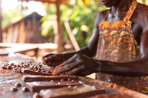 Premium Photo | Artisanal Chocolate Maker Crafting Confections in Workshop