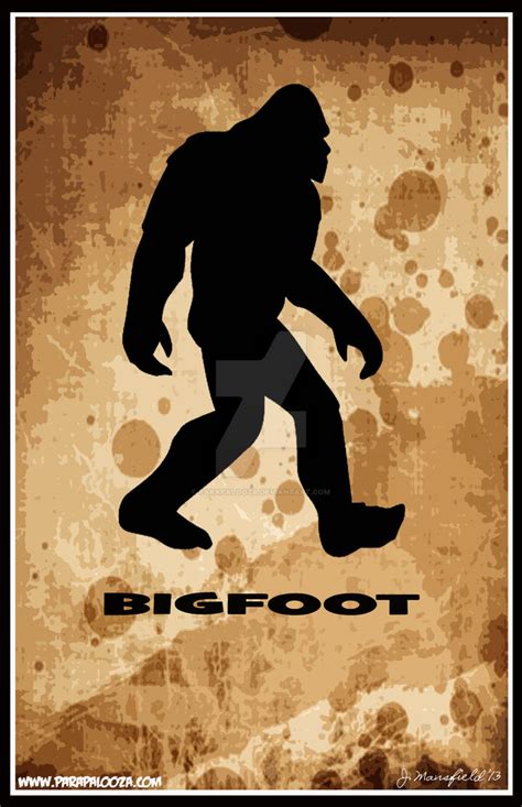 bigfoot poster banner cutout  parapalooza  deviantart