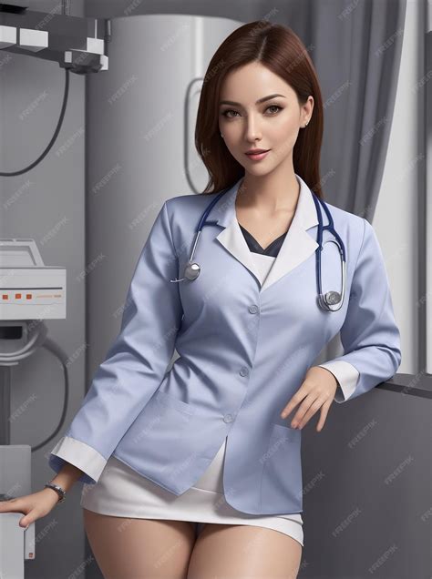 Premium AI Image | beautiful smart sexy cute women doctor where a