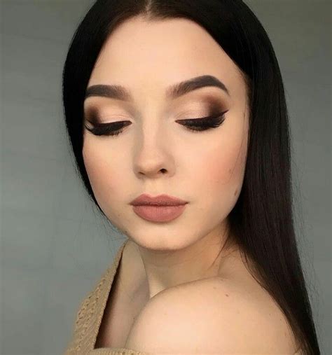 Makeup Вечерний макияж в коричневых тонах | Свадебный макияж глаз ...