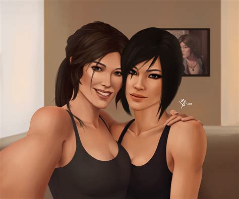 Lara Croft & Faith Connors - Selfie made by Leo Queval : r/mirrorsedge