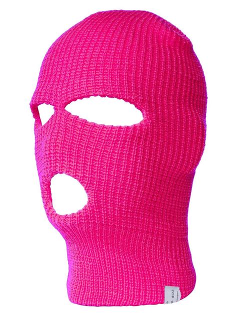 TopHeadwear 3-Hole Ski Face Mask Balaclava, Hot Pink - Walmart.com