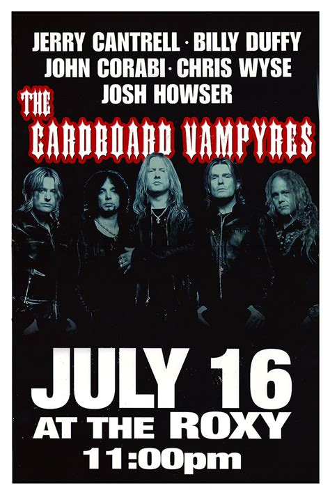 Cardboard Vampyres Poster -2004 - Billy Duffy