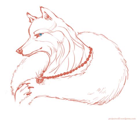 Female Wolf Drawing at PaintingValley.com | Explore collection of ...