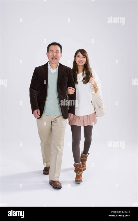 Japanese dad and daughter Stock Photo - Alamy