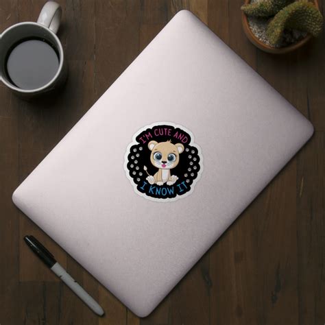 im cute     im cute     sticker teepublic
