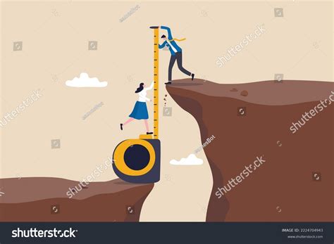 Gap Analysis Measuring Resources Strategy Reach Stock Vector (Royalty ...
