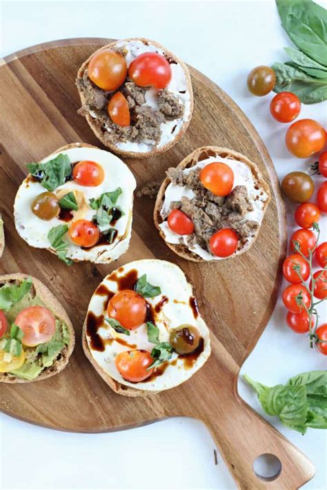 Savory & Healthy English Muffin Toppings - Healthy Family Project