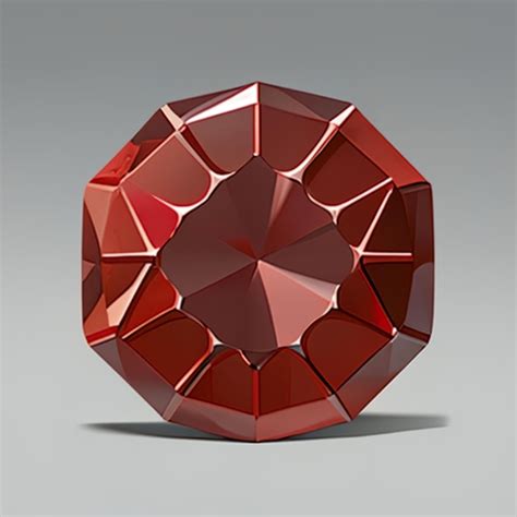 Premium AI Image | Red beryl gemstone for game ideas or jewelry model