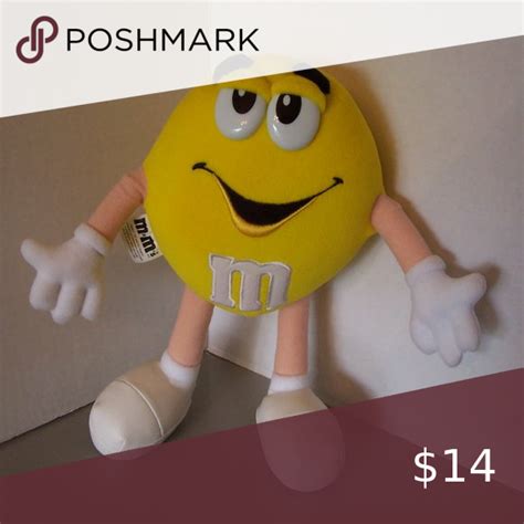 Yellow Peanut M&M Plush Toy From a Collector Plush toy was on display ...