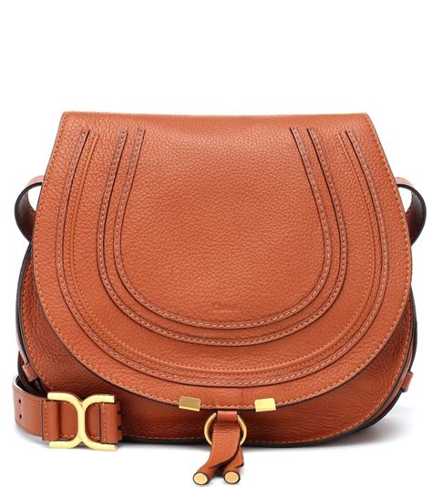 Chloé Marcie Medium Leather Crossbody Bag - Brown | Editorialist