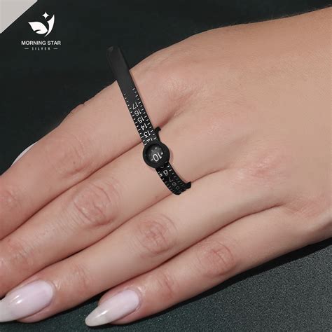 US Ring Sizer Measuring Tool Finger Size Gauge with Digital Magnifying Glass Reusable Plastic