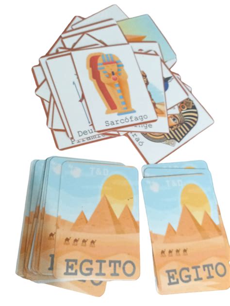 Jogos Sobre O Egito - CARTINHAS DO EGITO - Comprar em T&D Jogos Educativos