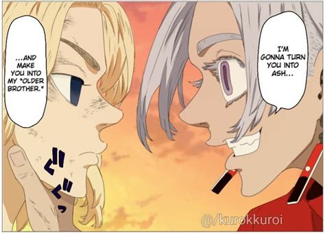 @kurokkuroi on Instagram Tokyo revengers chapter 173 colored scan Mikey and Izana Scan, Tokyo ...